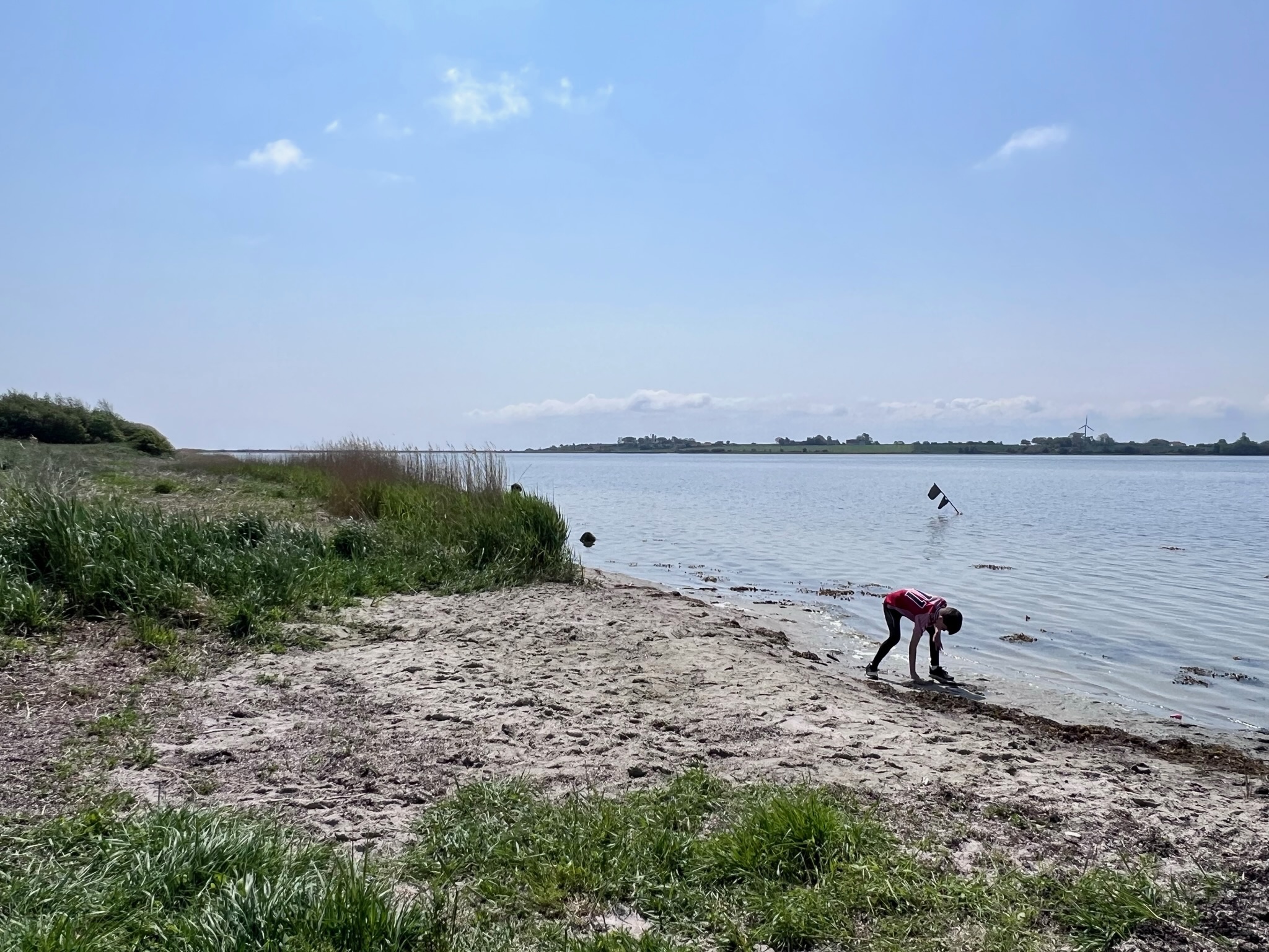 Barn ved AlsLebens egen strand mod Lillehav